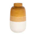 Ceramic Two-Tone Vase with Matte and Glossy Finish