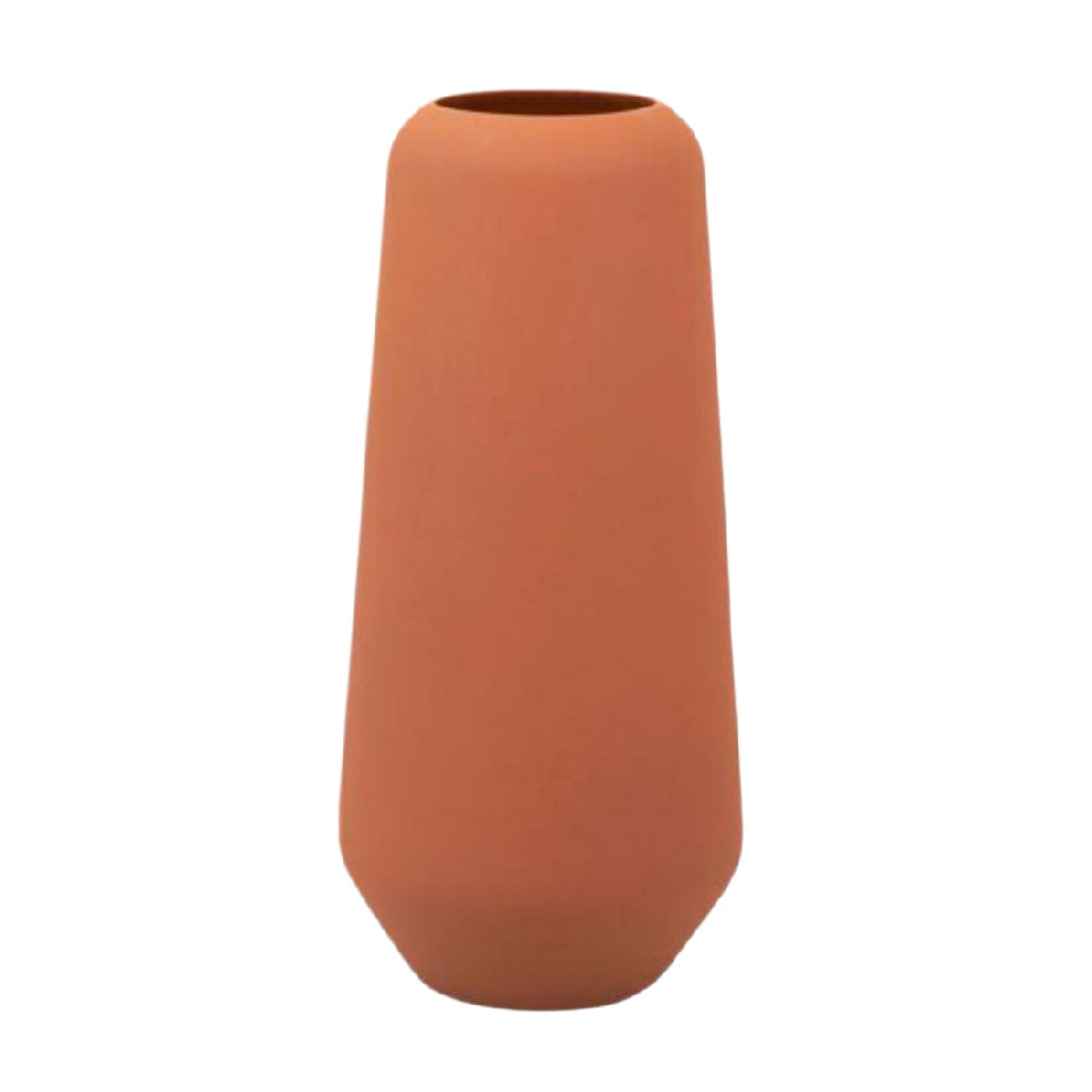 Terra-Cotta Minimalist Vase - Elegant Indoor Decor, Modern Design